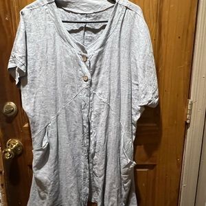 Lite blue ,large, light shirt